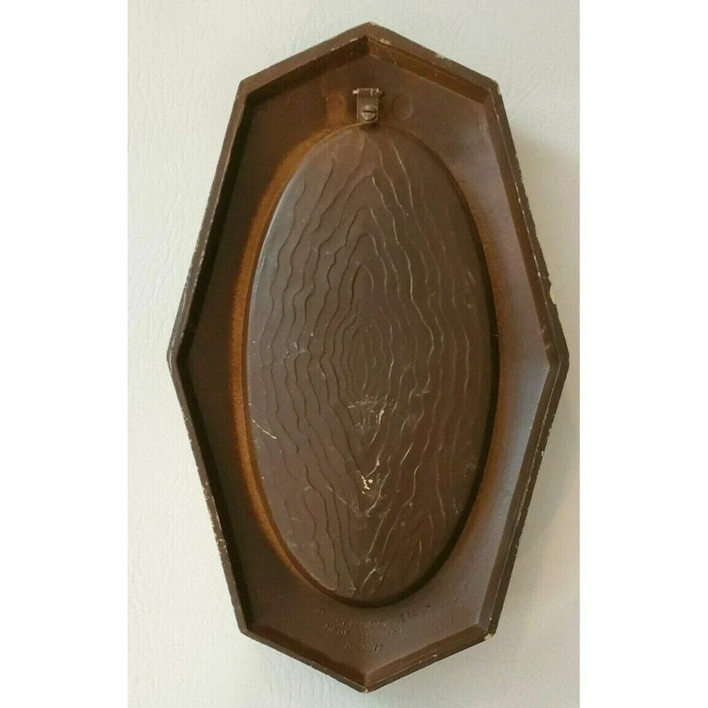 3 MCM Syroco Wall Hangings Vtg 1960s Mid Century Plaques Churn Grinder Bellows